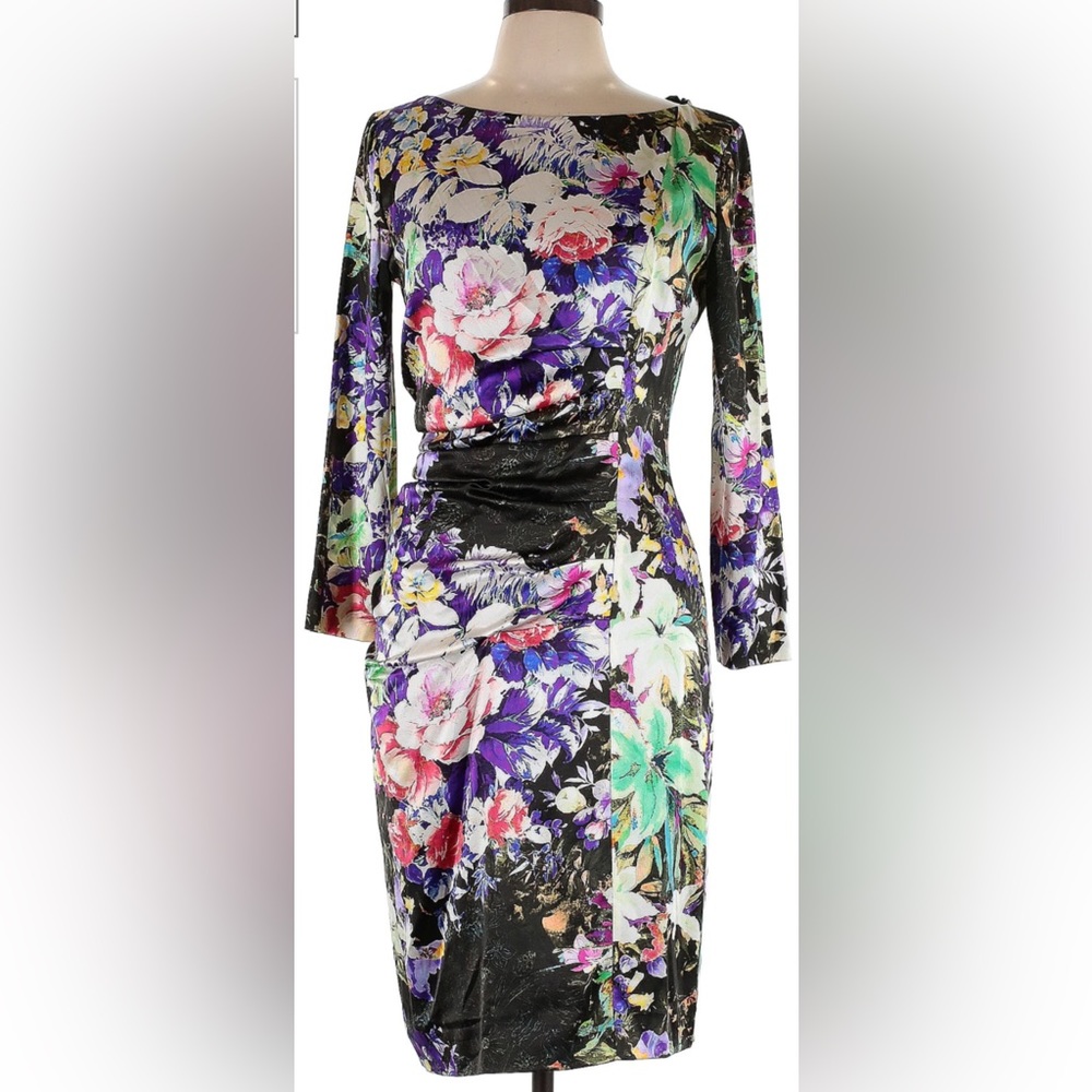 Etro Floral-print silk-charmeuse midi dress